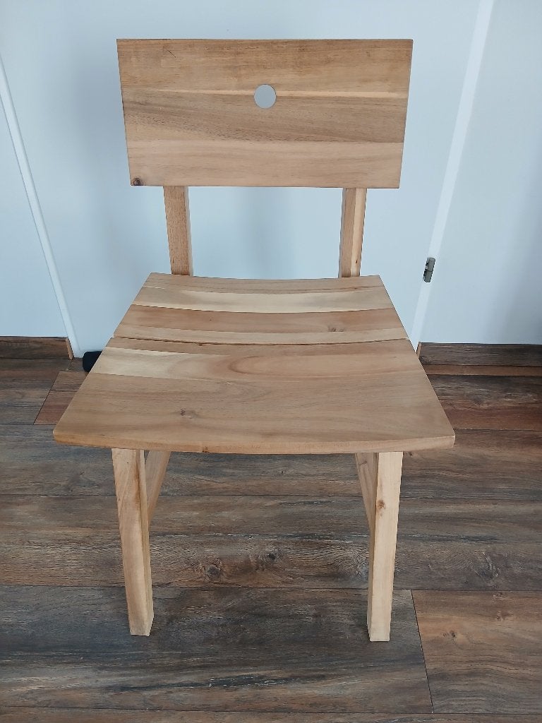 Keuken stoel, Huis en Inrichting, Ophalen, Twee, Bruin, Zo goed als nieuw