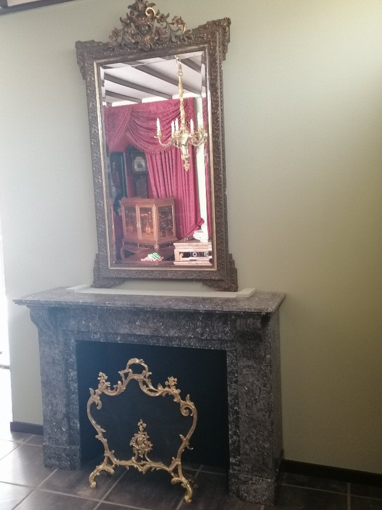 robuuste antieke marmer schouw, Ophalen
