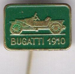 Bugatti 1910 groen op koper oldtimer auto speldje ( A_152 ), Verzamelen, Speldjes, Pins en Buttons, Verzenden, Zo goed als nieuw