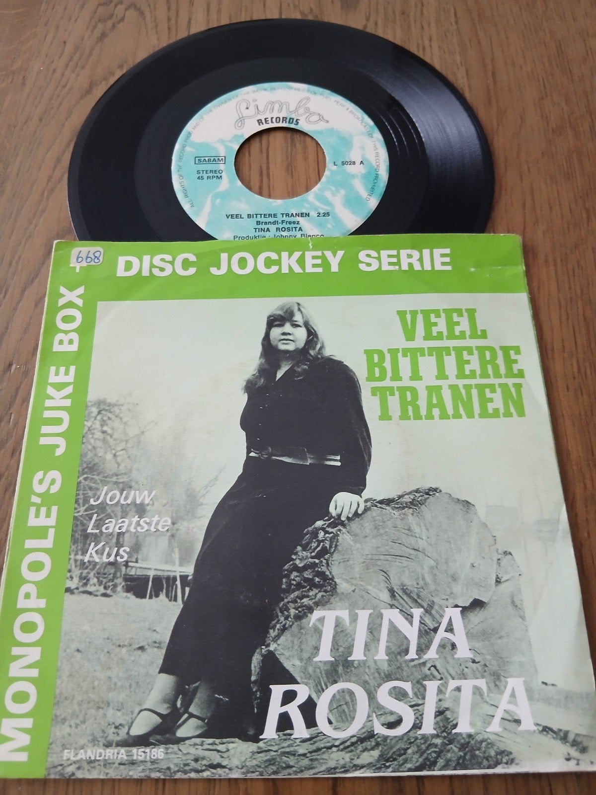 VINYL SINGLE   TINA ROSITA  1981, Ophalen of Verzenden, Zo goed als nieuw, Overige formaten, Levenslied of Smartlap