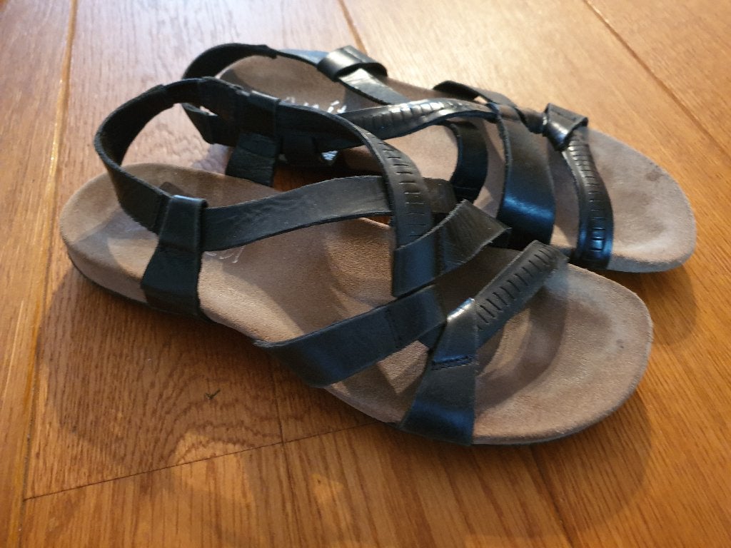 Zwarte slippers, maat 37, Anita Freeflex, Kleding | Dames, Schoenen, Slippers, Anita Freeflex, Zwart, Ophalen of Verzenden