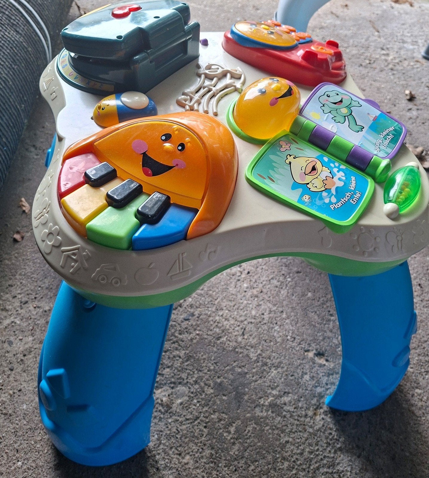Speeltafel met geluid, Ophalen