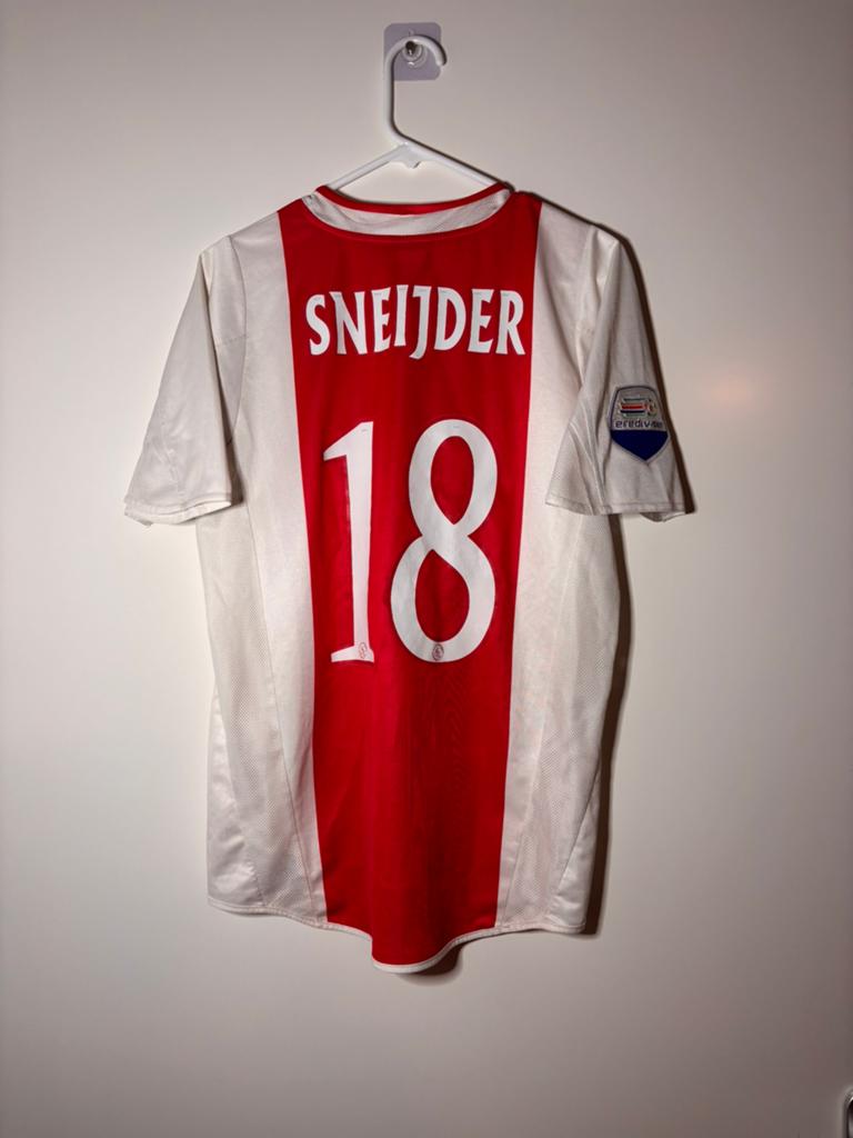 Ajax Amsterdam Wesley Sneijder #18 2004 2005 vintage shirt, Maat S, Ophalen of Verzenden, Gebruikt, Shirt
