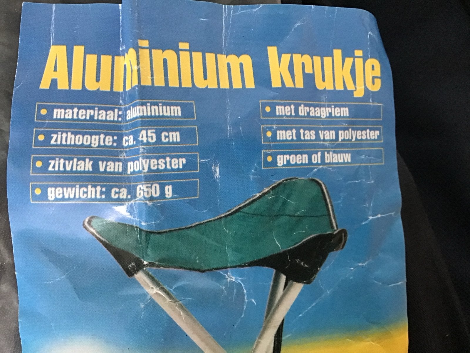 Aluminium 3-Poots Krukje - Compact en Lichtgewicht, Ophalen, Nieuw