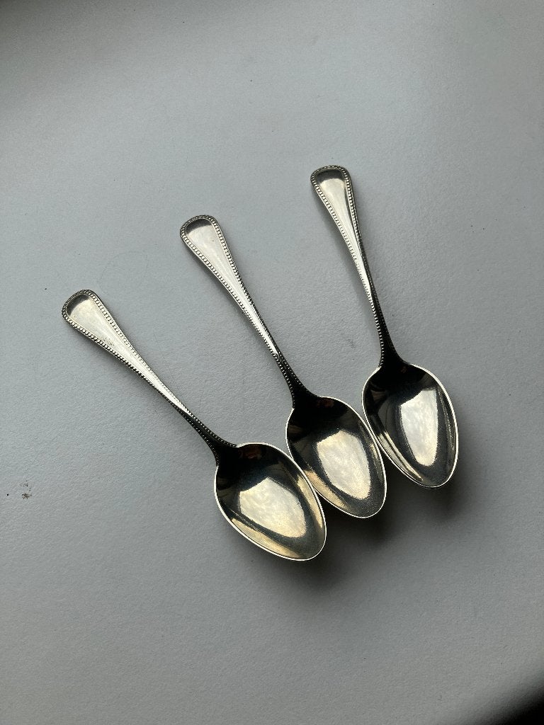 Advocaat lepeltjes verzilverd - (3st), Ophalen of Verzenden