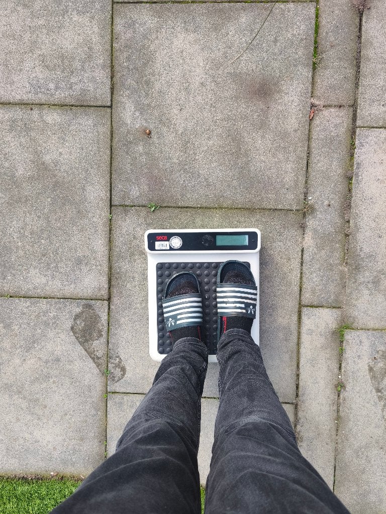 Seca weegschaal professionele vloerweegschaal (digitaal, kg), Ophalen, Gebruikt, 1 tot 500 gram, 100 kg of meer