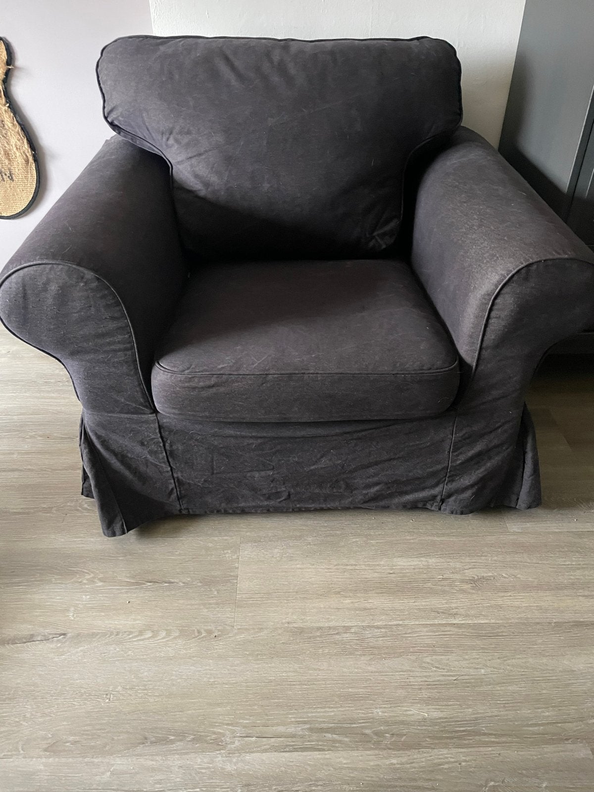 Ikea Ektorp fauteuilhoes., Huis en Inrichting, Ophalen of Verzenden, Gebruikt, Stof, 75 tot 100 cm