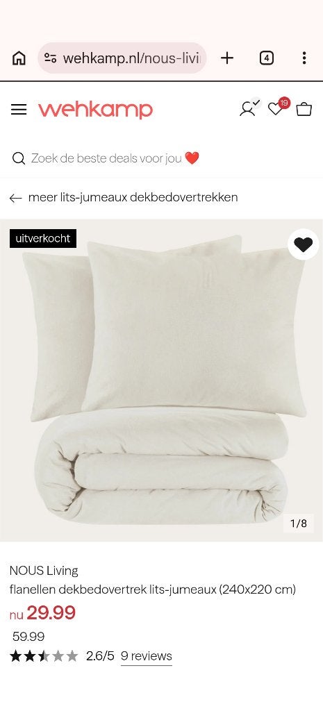 Op zoek: Nous flanellen dekbed (240x220), Overige kleuren, Tweepersoons, Ophalen of Verzenden, Deken of Dekbed