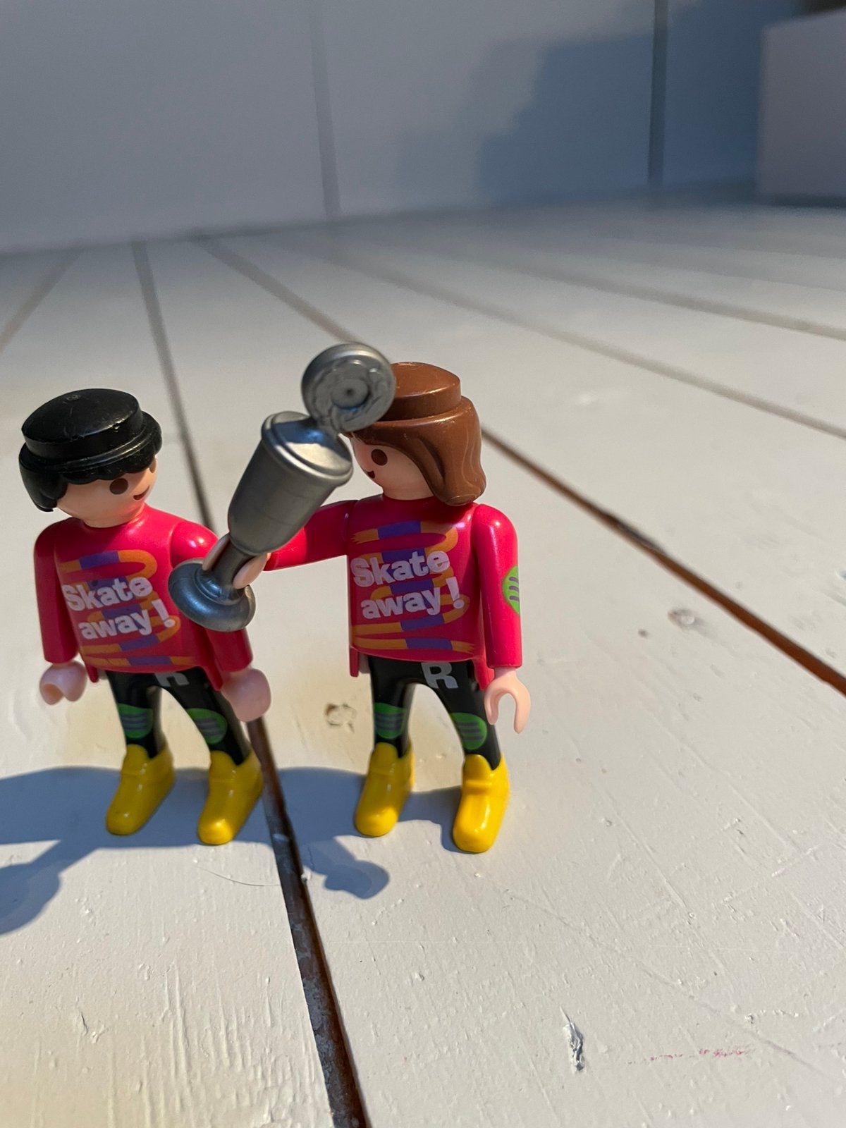 Playmobil. Twee sporters met bokaal, Ophalen of Verzenden