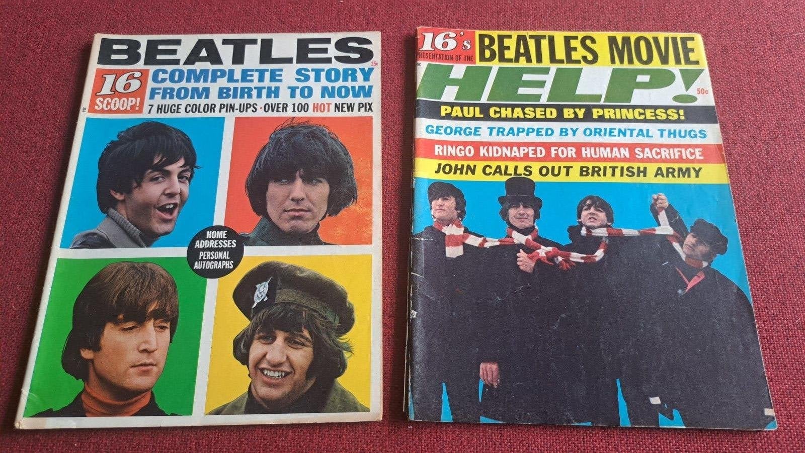 Beatles 2 * 16's (100% Beatles magazines), Ophalen of Verzenden, 1960 tot 1980, Tijdschrift