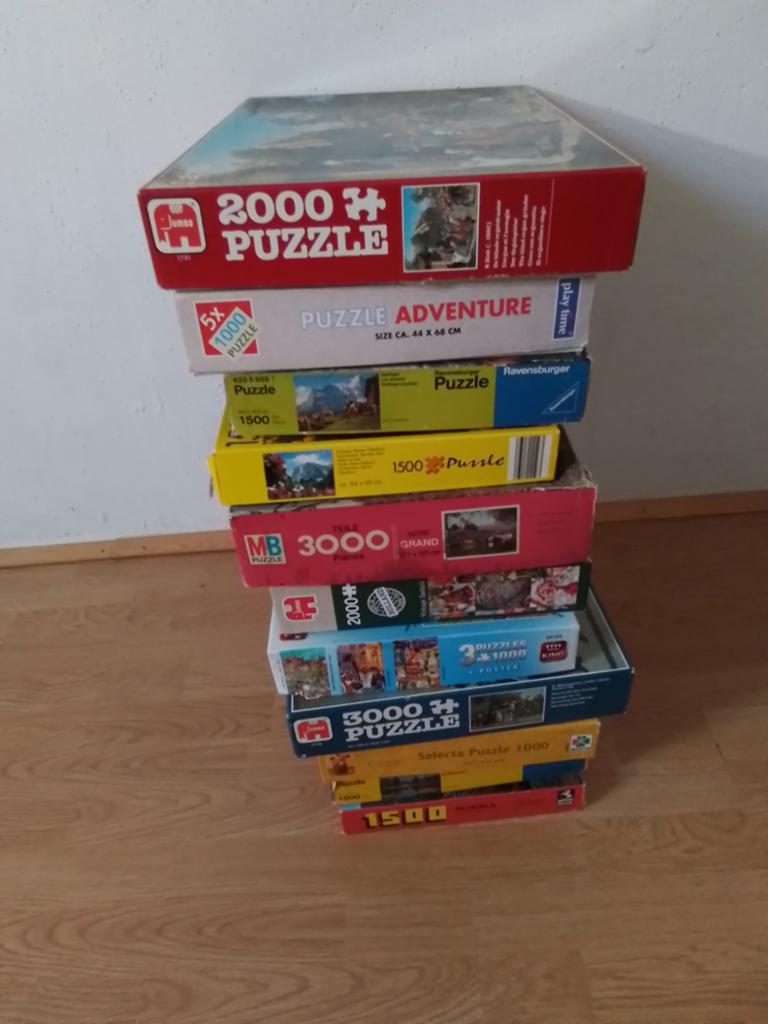 Grote collectie legpuzzels (1000-3000 stukjes), Hobby en Vrije tijd, Ophalen of Verzenden, Meer dan 1500 stukjes, Gebruikt, Legpuzzel