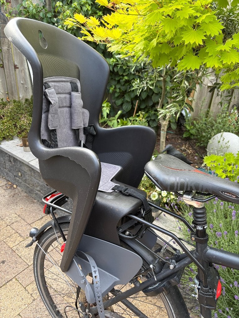 fiets kinderzitje achter, Ophalen, Achterzitje, Voetsteuntjes, 9 t/m 18 kg