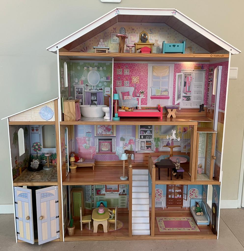 KidKraft Majestic Mansion houten poppenhuis, Ophalen, Zo goed als nieuw, Poppenhuis