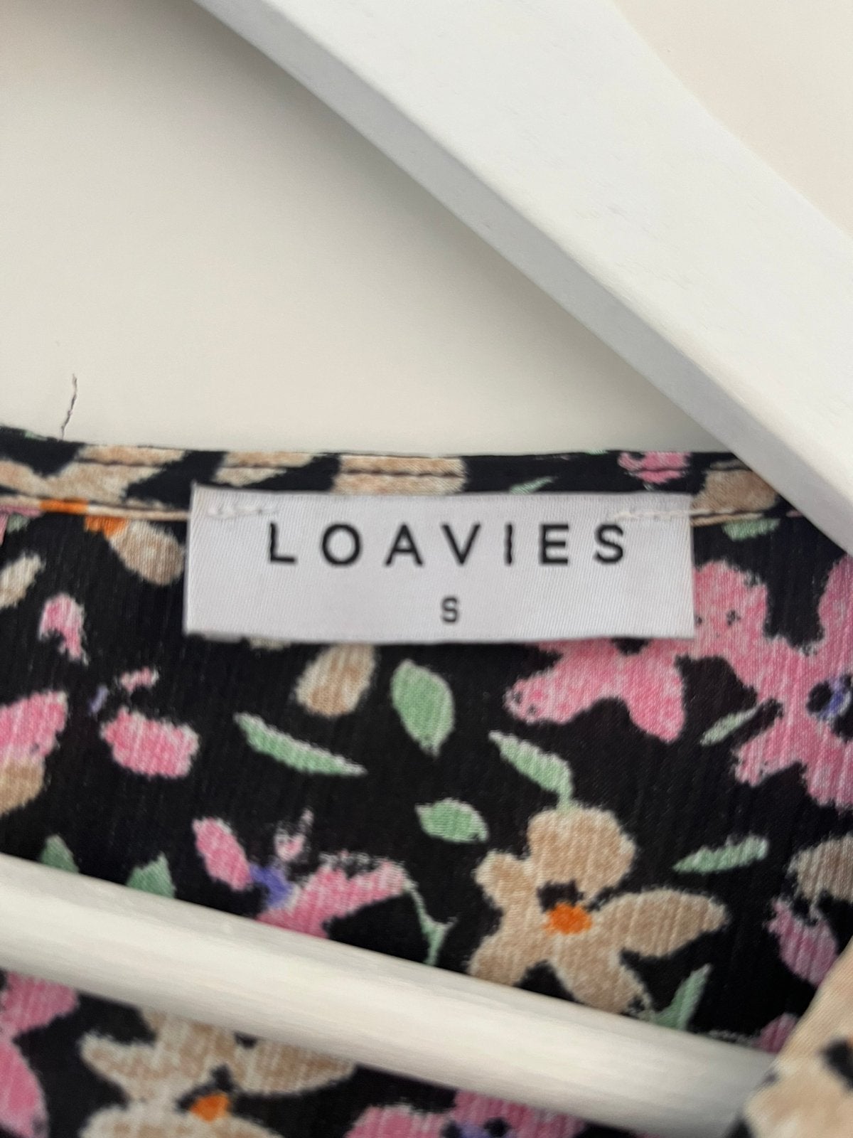 Loavies bloemetjes playsuit dames maat S / 36, Ophalen of Verzenden, Zo goed als nieuw, Maat 36 (S), Zwart