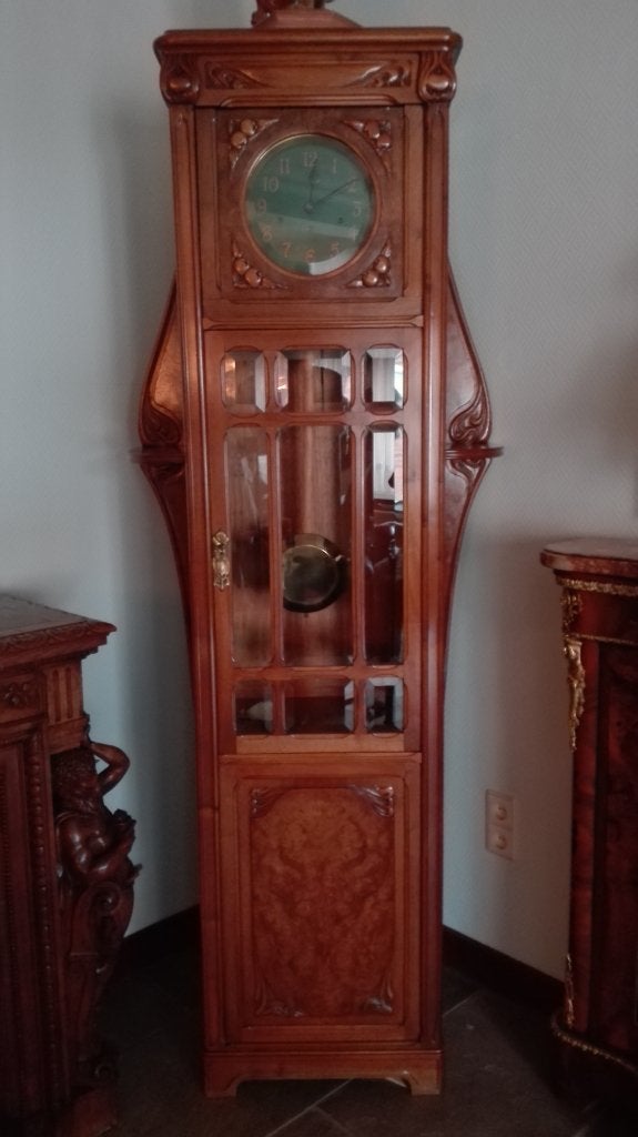 Art nouveau staand horloge frankrijk, Antiek en Kunst, Antiek | Klokken, Ophalen