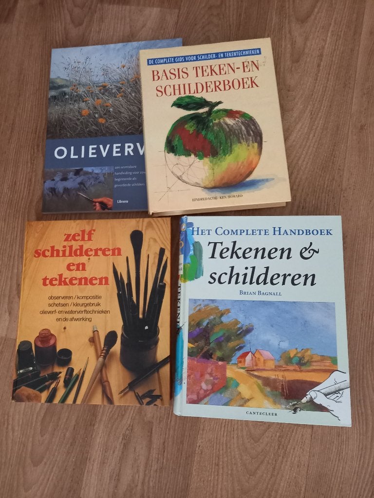Teken schilders boeken, Ophalen, Zo goed als nieuw, Boek of Gids