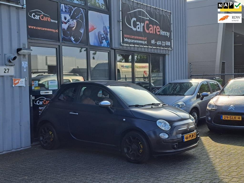 Fiat 500 0.9 TwinAir Blackjack|APK02-2027|AIRCO|NAP|NL AUTO|, Auto's, Voorwielaandrijving, Euro 5, 86 pk, Gebruikt