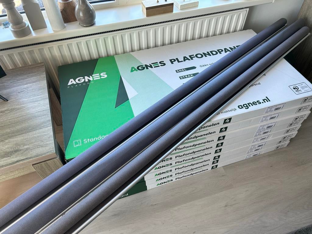 3x Grijs Rolgordijn - 2x207 cm, 1x177 cm., Huis en Inrichting, Stoffering | Gordijnen en Lamellen, Ophalen, 100 tot 150 cm, Zo goed als nieuw