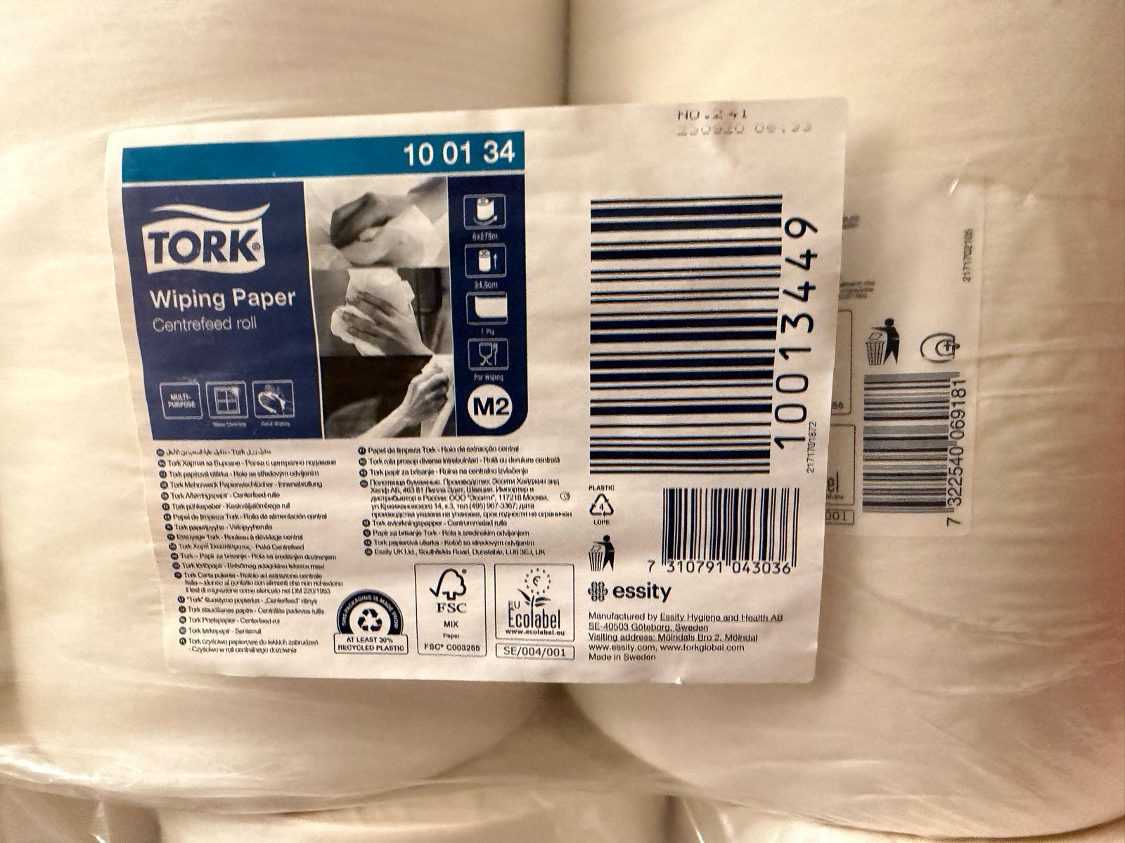 Tork poets papier rolle, Ophalen