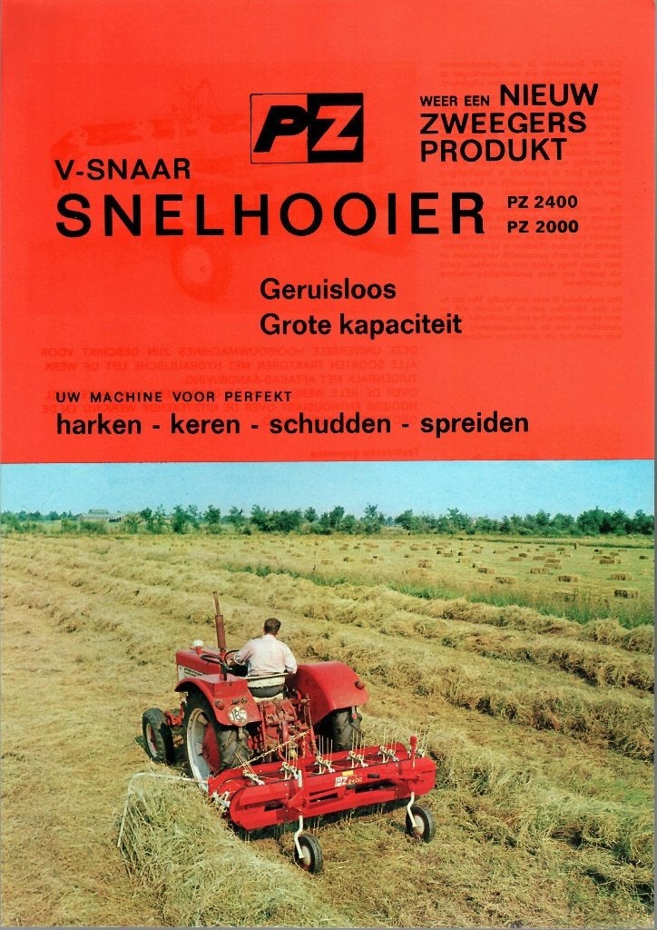Folder PZ snelhooier, Boeken, Ophalen of Verzenden, Zo goed als nieuw, Folder