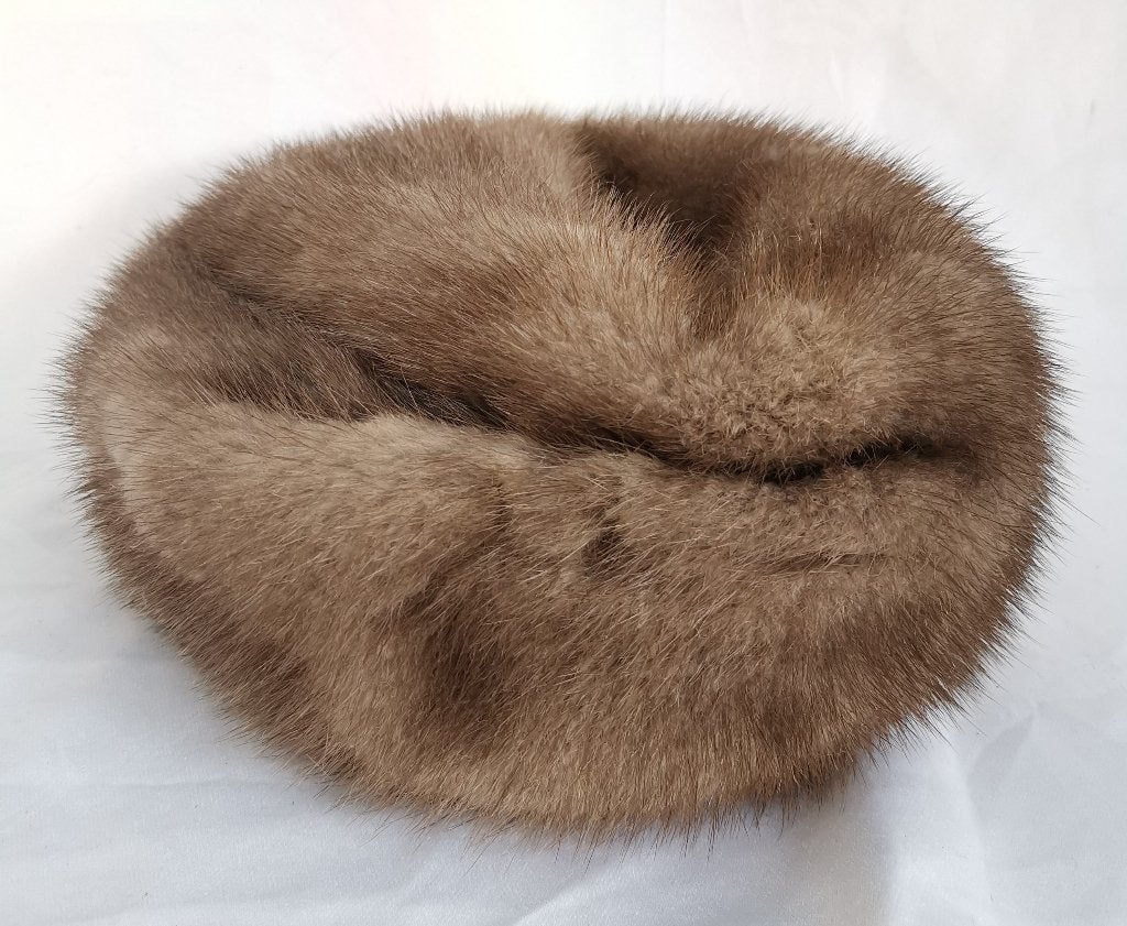 Vintage origineel luxe dames bont muts waardevol erfstuk, Ophalen of Verzenden, Zo goed als nieuw, Muts