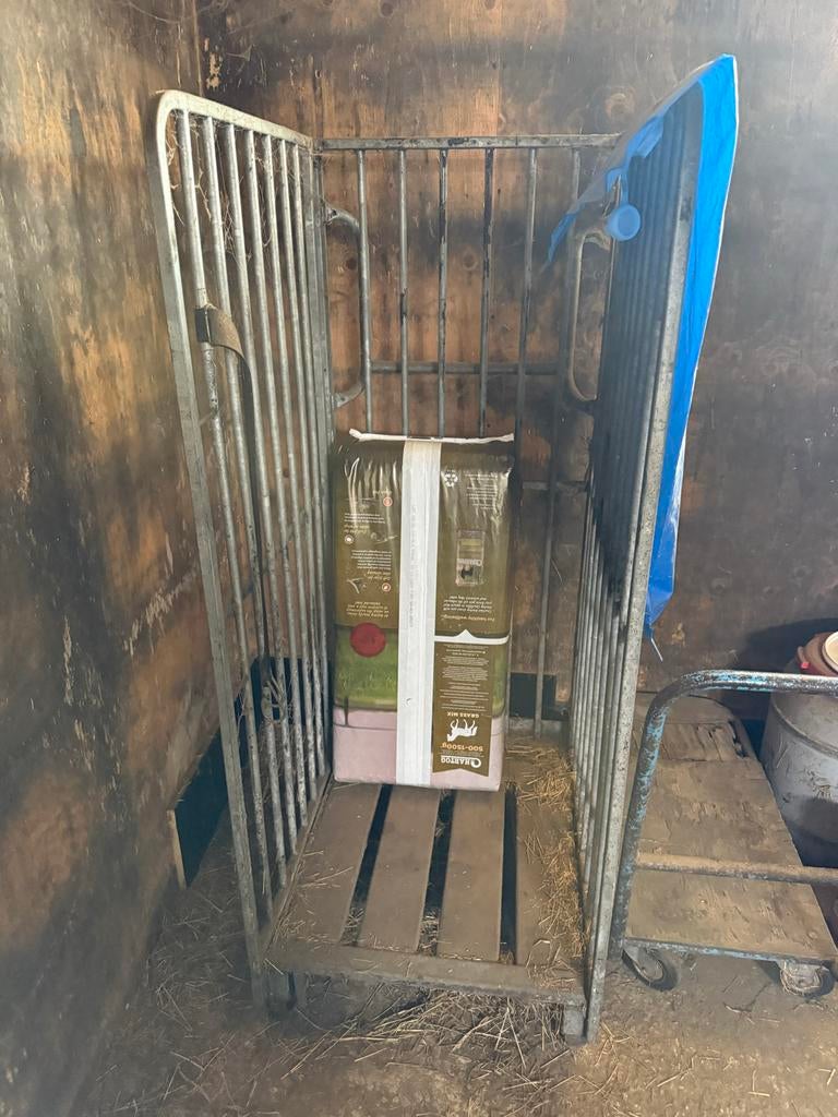 Draadstaal magazijn transport kar, 100 liter of meer, Ophalen, Transportkar