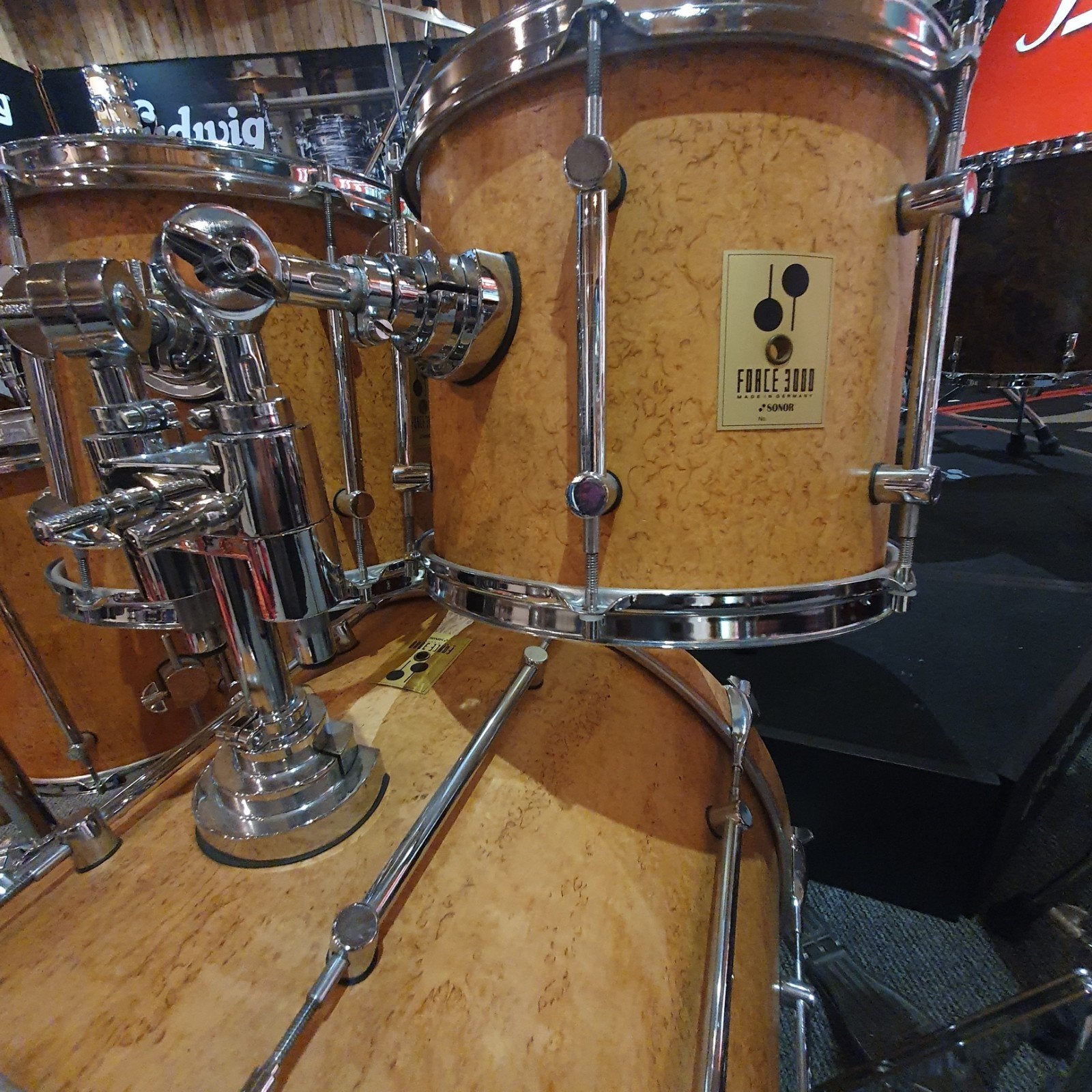 Sonor Force 3000 in Scandinavisch birch: in nieuwstaat!, Ophalen of Verzenden, Zo goed als nieuw, Sonor