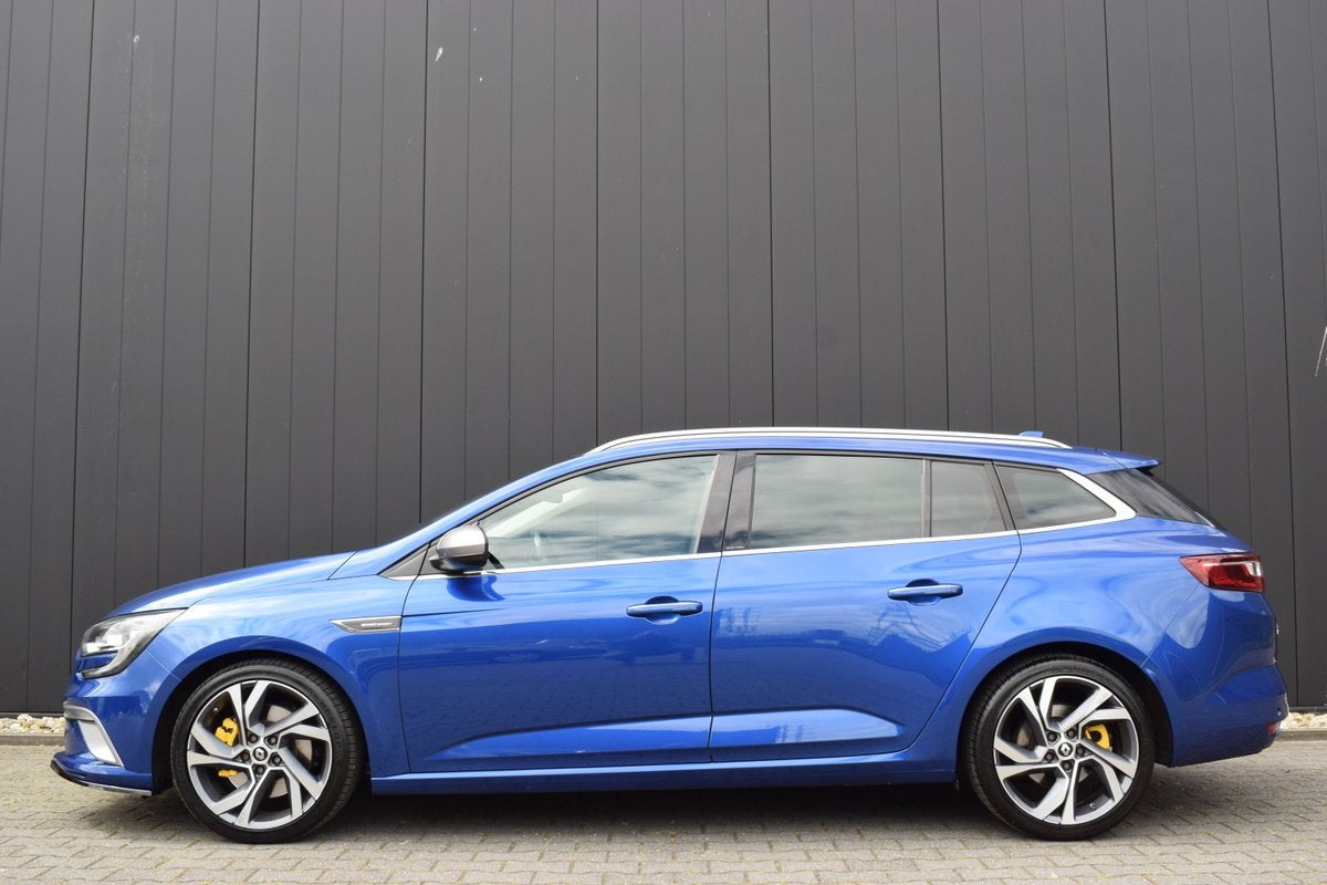 Renault Mégane Estate 1.6 TCE 200pk GT 4Control LED | Sport, Auto's, Gebruikt, 4 cilinders, Met garantie (alle), Blauw