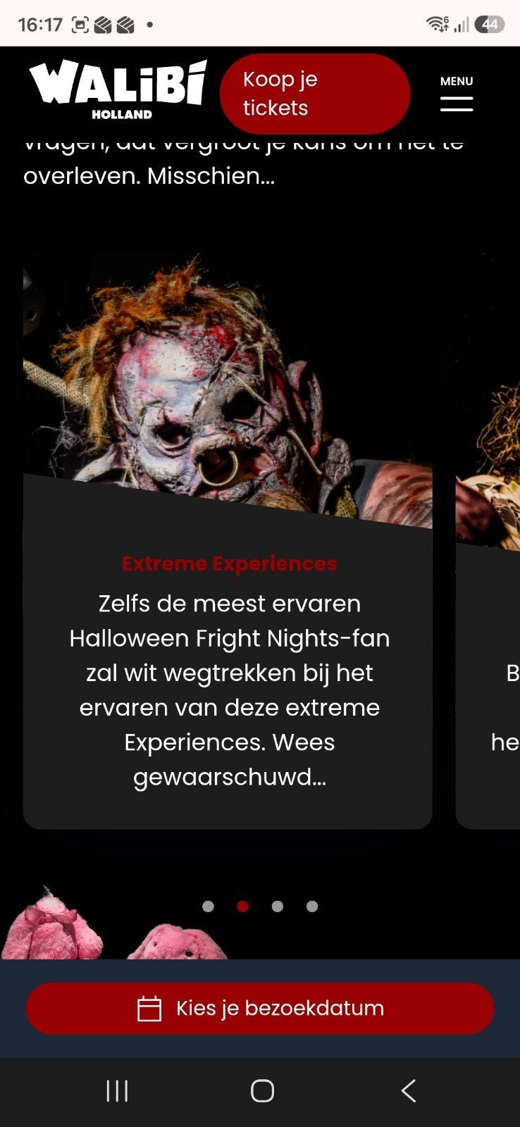 tickets voor haloween in walibi, Drie personen of meer