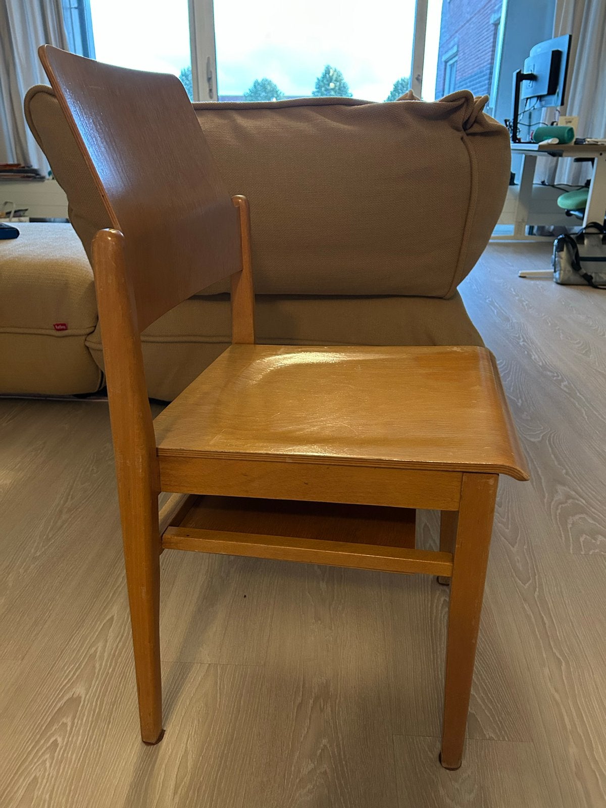 Houten stoelen met uniek design (per stuk te koop), Ophalen, Gebruikt, Bruin, Vijf, Zes of meer stoelen