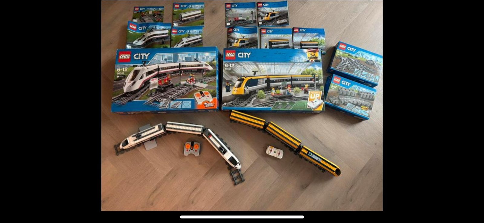 Lego City Treinen: 60051 en 60197 met extra rails, Ophalen, City, Lego, Zo goed als nieuw