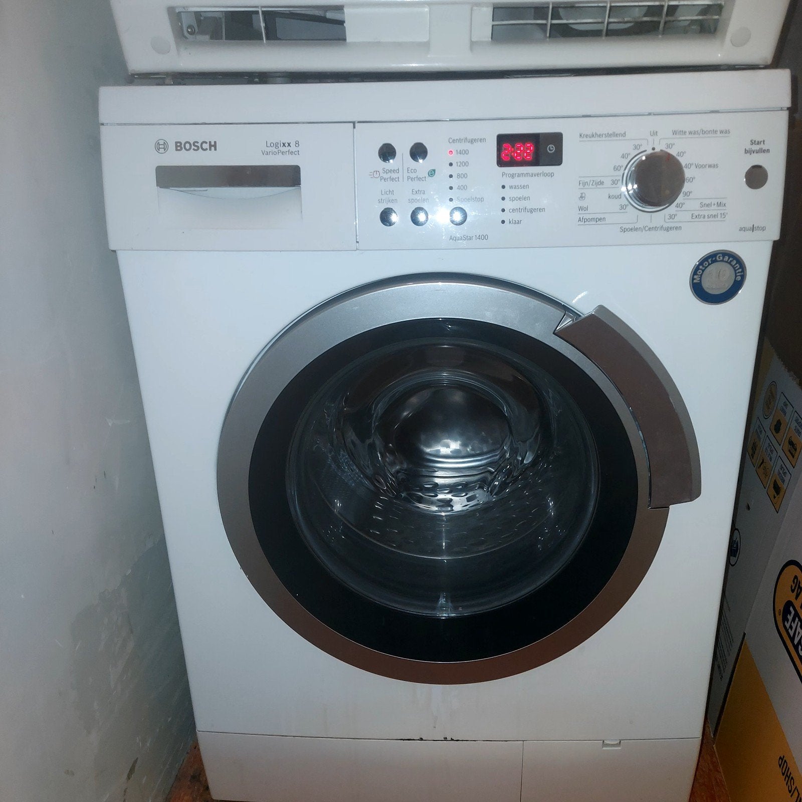 Bosch Logixx 8 Wasmachine - 8kg, 1600 toeren, Ophalen, Gebruikt, Wolwasprogramma, 1600 toeren of meer
