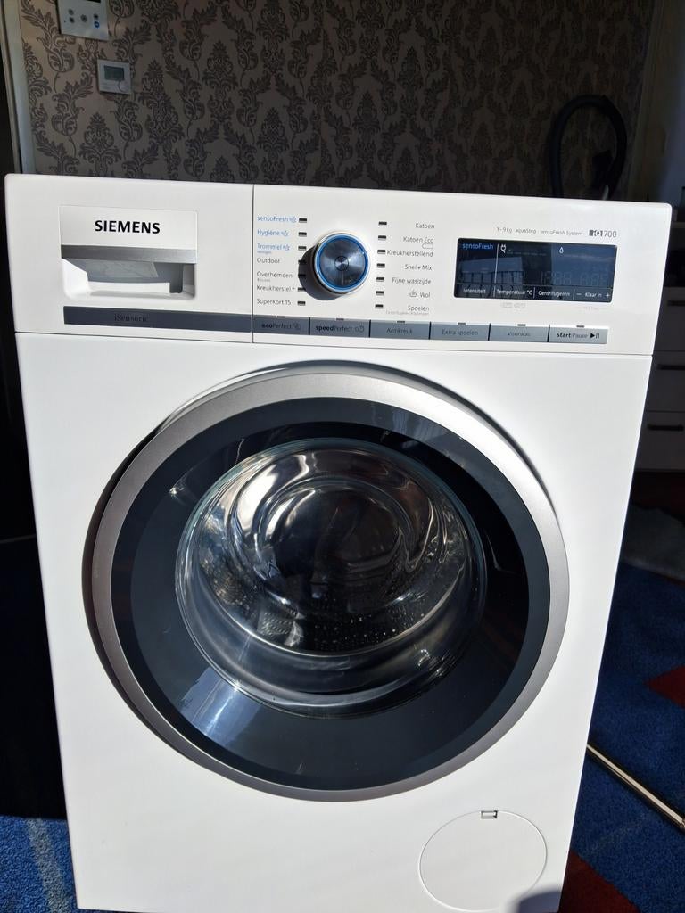 Siemens Wasmachine iQ700,top Conditie, Ophalen, 1200 tot 1600 toeren, 8 tot 10 kg, Handwasprogramma