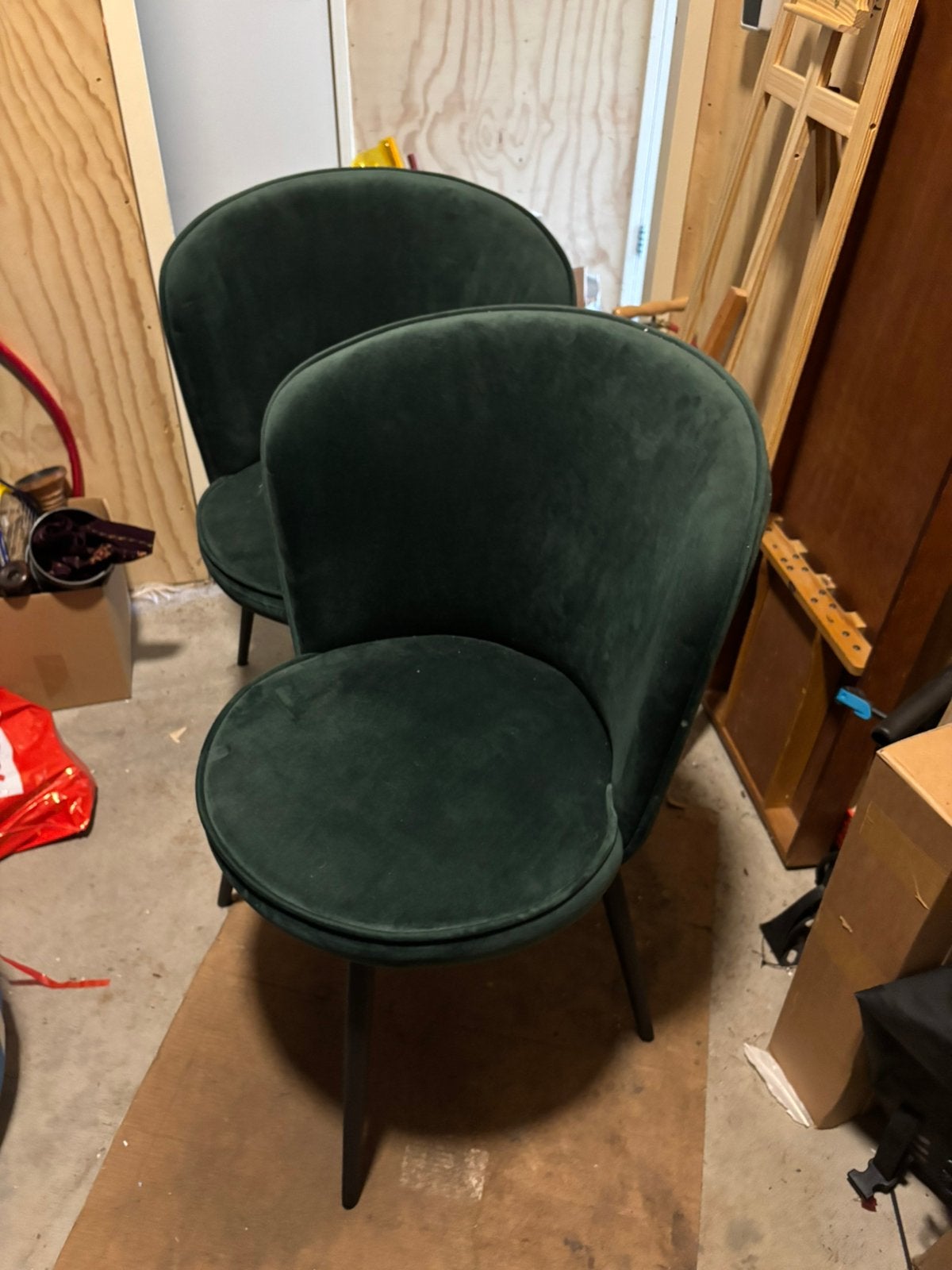 2 eetkamerstoelen, Ophalen, Zo goed als nieuw, Minder dan 75 cm, 50 tot 75 cm