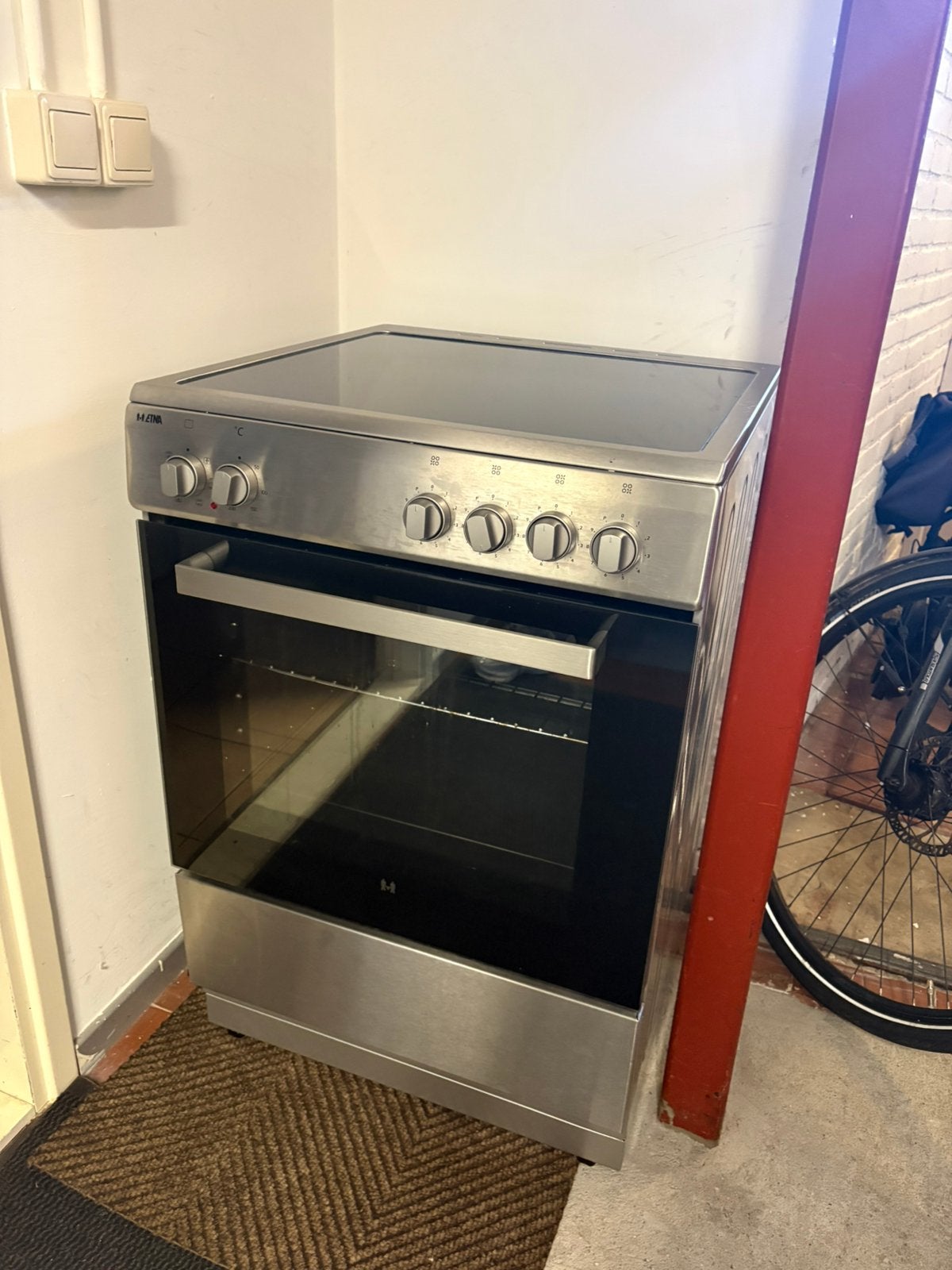Inductie fornuis - ETNA FIV560RVS Rvs, Witgoed en Apparatuur, Fornuizen, Ophalen, 4 kookzones, Zo goed als nieuw, Inductie
