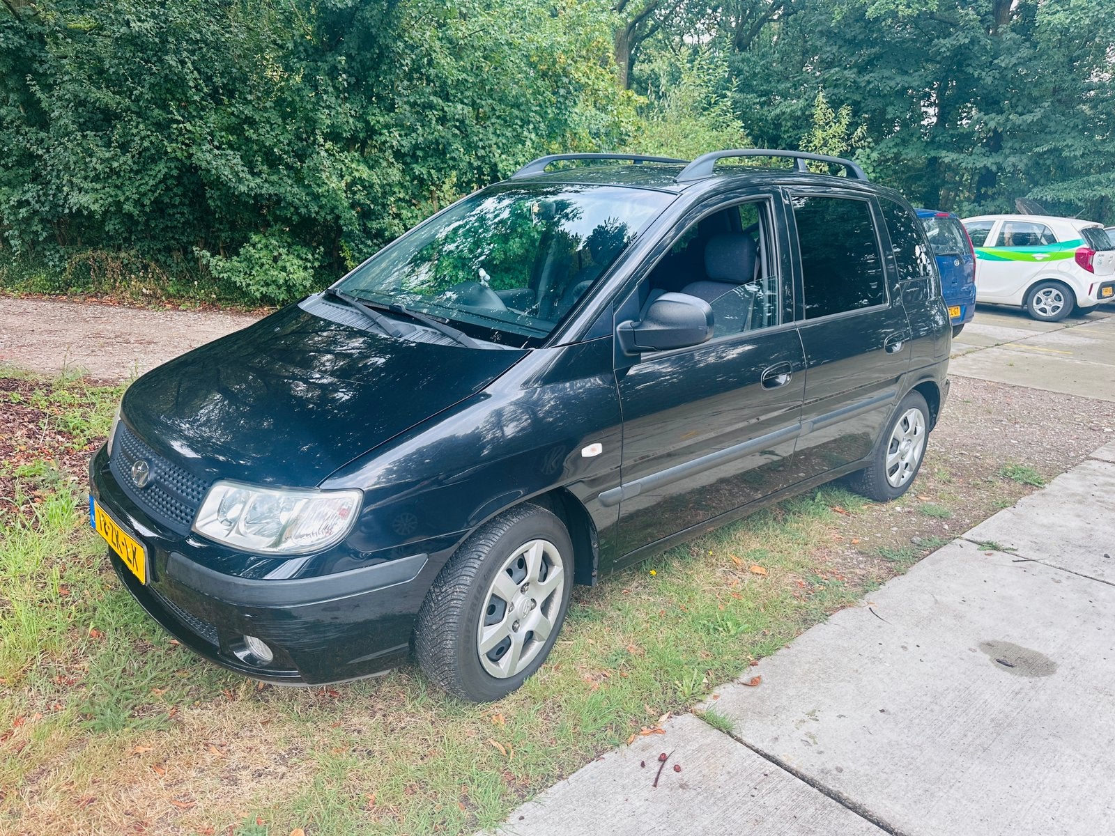 Hyundai Matrix 1.6 2008 Zwart, Auto's, Voorwielaandrijving, Matrix, 4 cilinders, Zwart