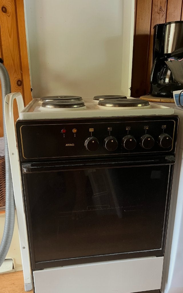Vrijstaand ATAG fornuis met 4 kookplaten en oven, Ophalen, Gebruikt
