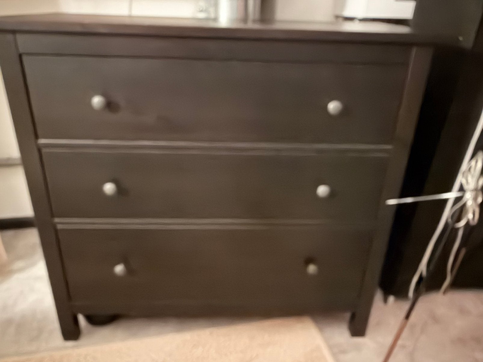 Commode baby ladenkast - zwart, Ophalen, 50 tot 100 cm, Zo goed als nieuw, 3 of 4 laden