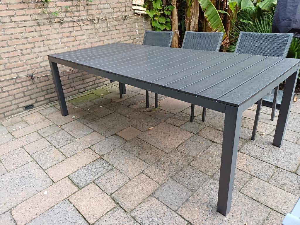 Te koop tuintafel., Tuin en Terras, Tuintafels, Ophalen, Rechthoekig, Aluminium