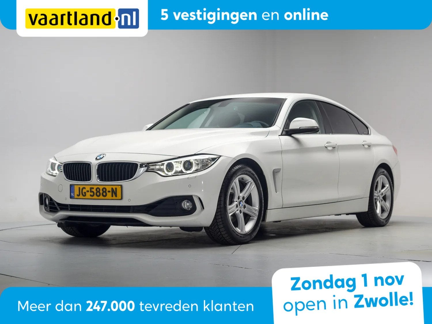 BMW 4 Serie Gran Coupe 418i Executive Sport Aut. [ Navi Xeno, Auto's, Automaat, Dealer onderhouden, 136 pk, Gebruikt