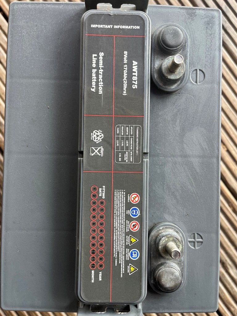 6 stuks Dynac 8 volt 175ah, Ophalen, Gebruikt, Universele onderdelen