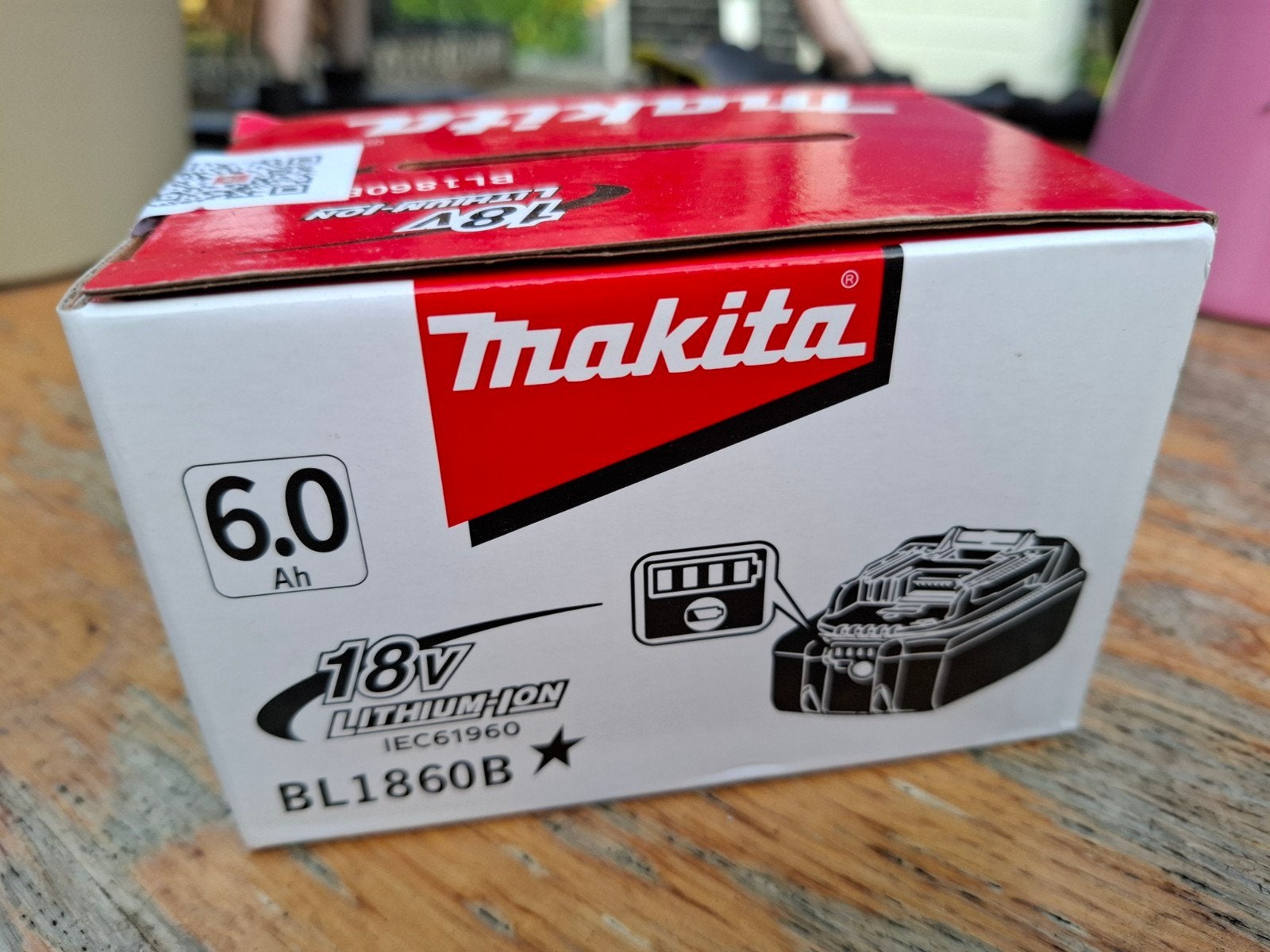 Makita BL1860B 18V 6.0Ah Li-ion Accu, Ophalen of Verzenden, Nieuw, Minder dan 400 watt, Overige typen