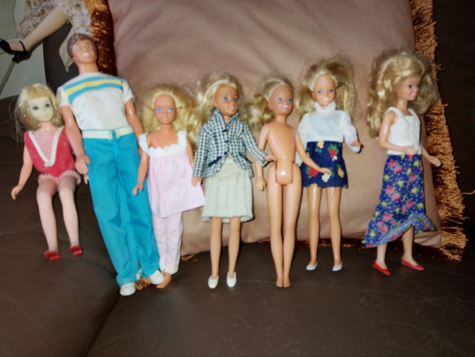 Vintage Barbie en familie poppen set, Verzamelen, Poppen, Ophalen of Verzenden