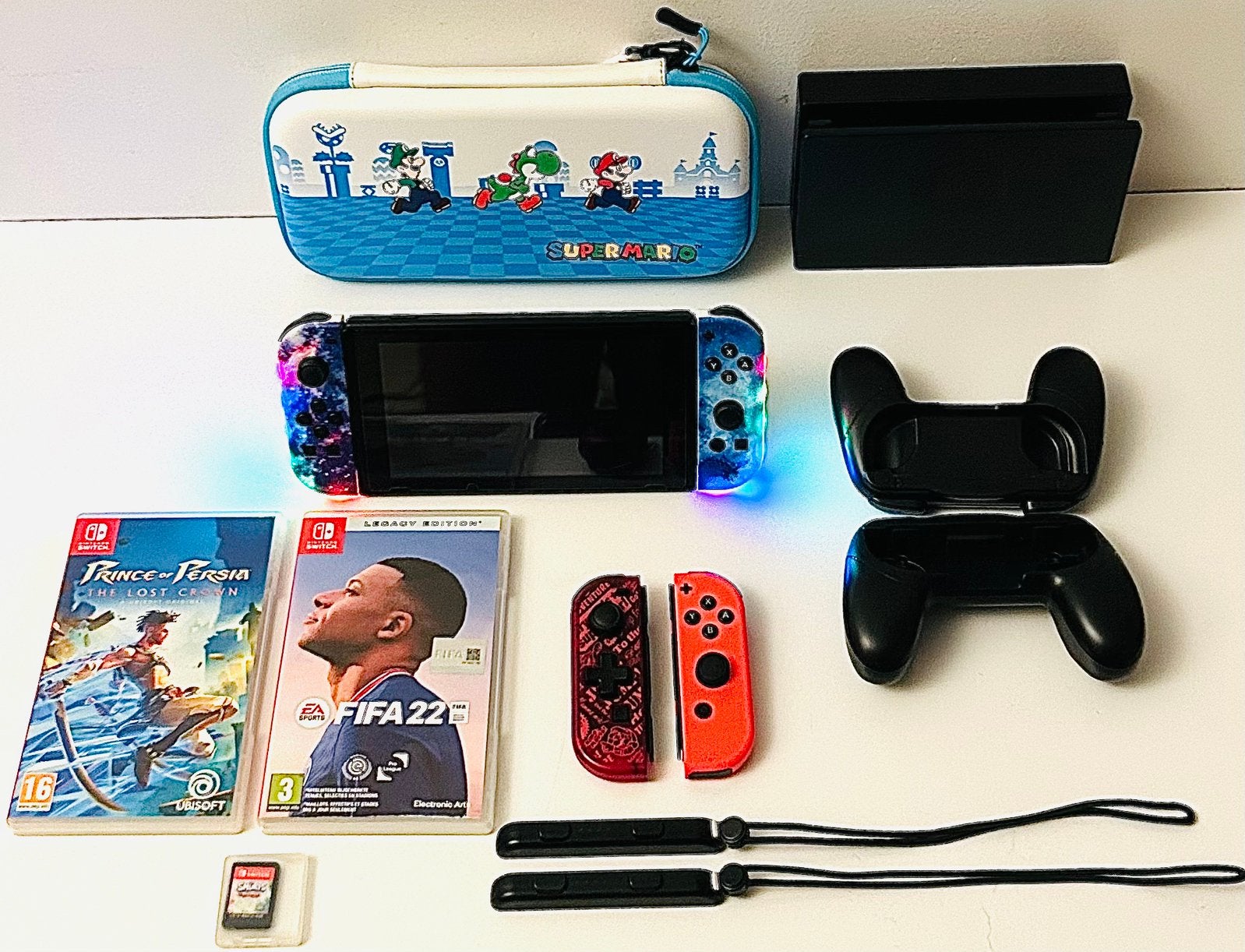 Nintendo Switch Set, Ophalen of Verzenden, Switch Original, Met 3 controllers of meer, Gebruikt