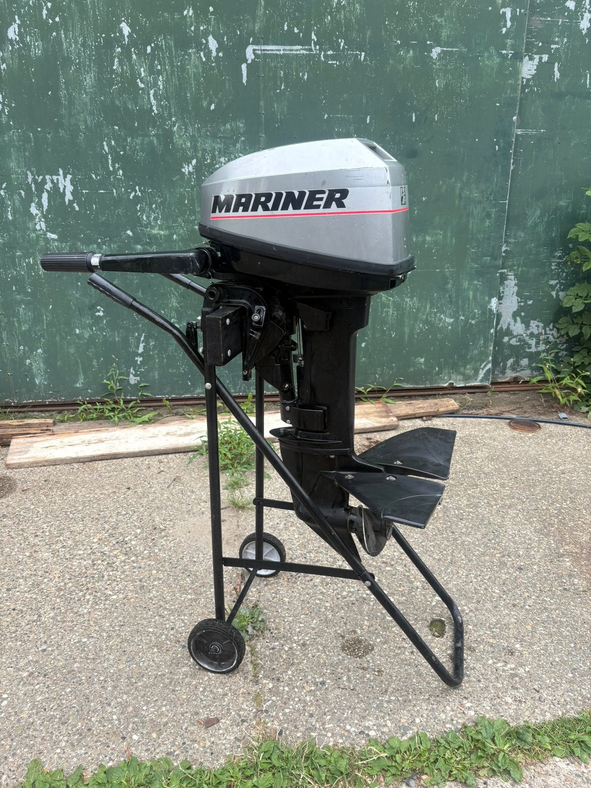 Mariner 8Pk 2-Takt Kortstaart Buitenboordmotor Met Hydrofoil, Ophalen, Zo goed als nieuw, Benzine, 5 tot 10 pk