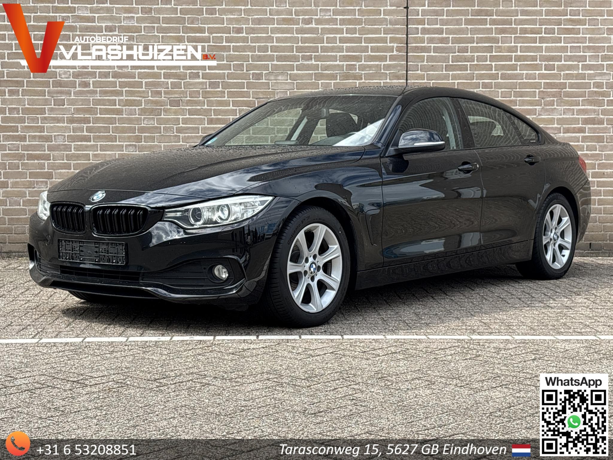 BMW 4-serie Gran Coupé 420d Automaat | Navi | Climate | Cru, Auto's, Automaat, 745 kg, Euro 6, Zwart