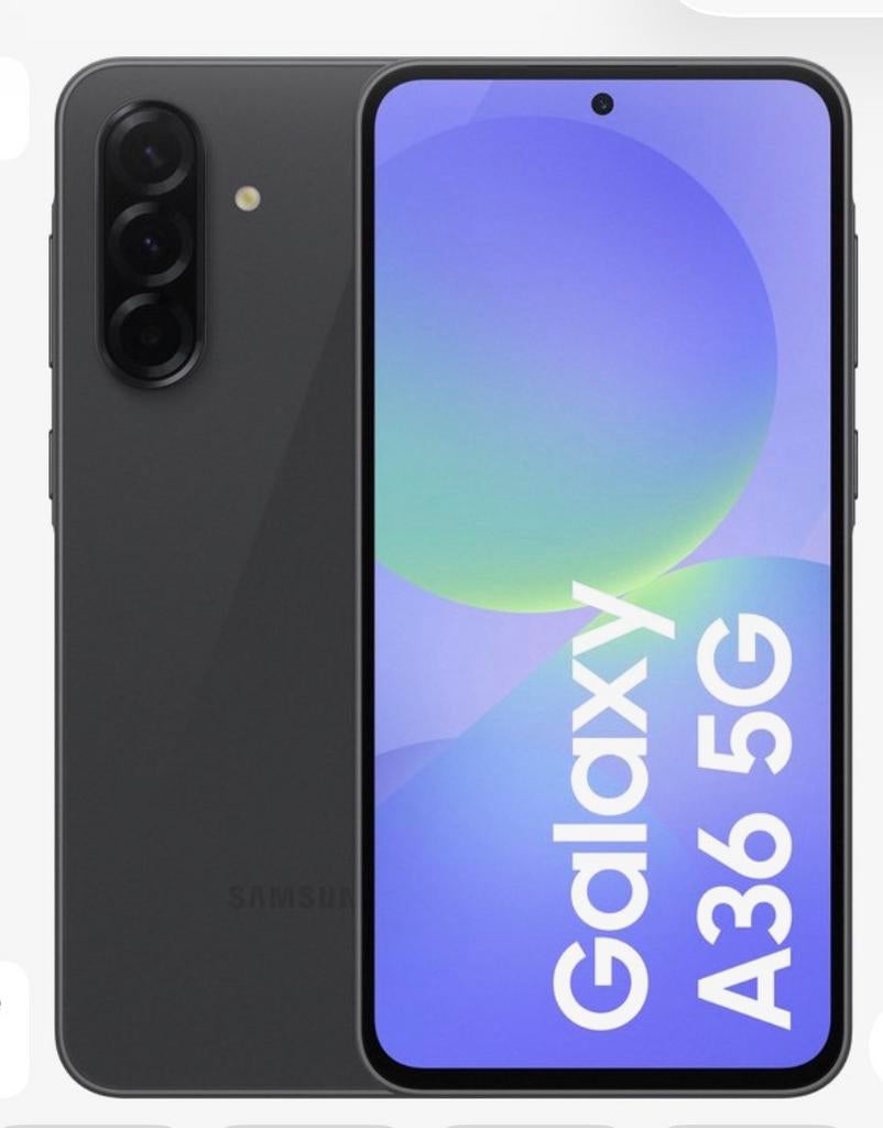 Samsung Galaxy A36 5G - 128GB  Black Geseald In Doos, Zwart, Overige systemen, Nieuw, Ophalen of Verzenden