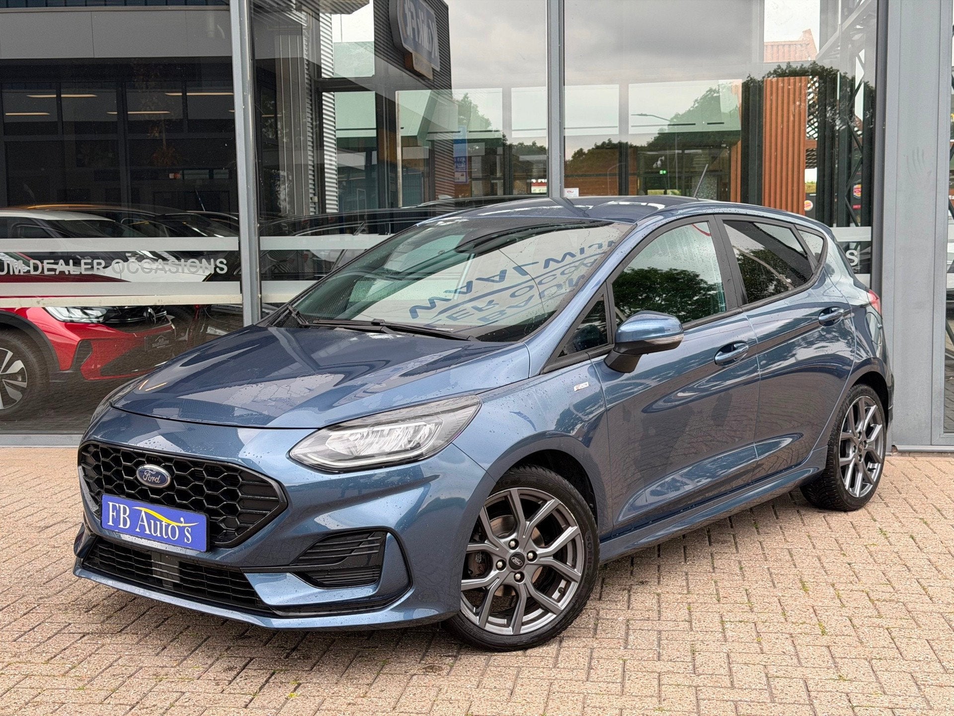 Ford Fiesta 1.0 EcoBoost ST-Line Airco Lmv Cruise Carplay, Auto's, Ford, Voorwielaandrijving, Stof, Gebruikt, Zwart