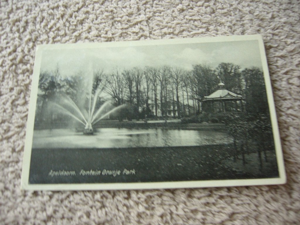 APELDOORN  =  FONTEIN ORANJE PARK, Ophalen of Verzenden, 1920 tot 1940, Gelopen, Gelderland