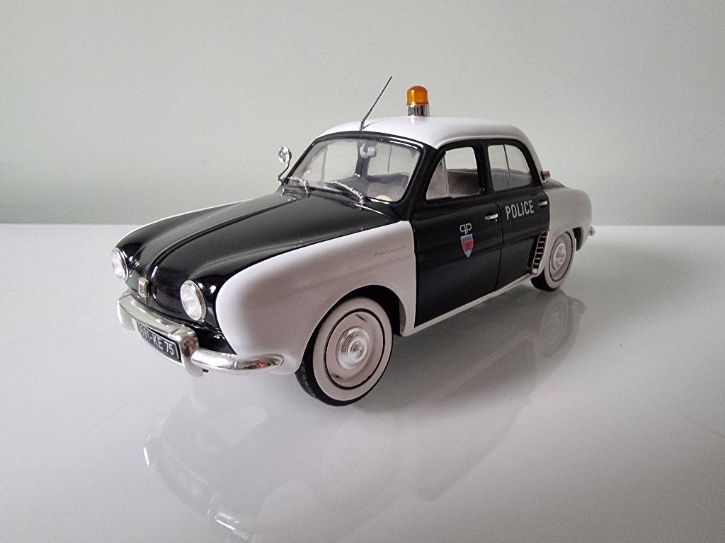 Renault Dauphine politie Norev 1:18, Ophalen of Verzenden, Zo goed als nieuw, Auto, Norev